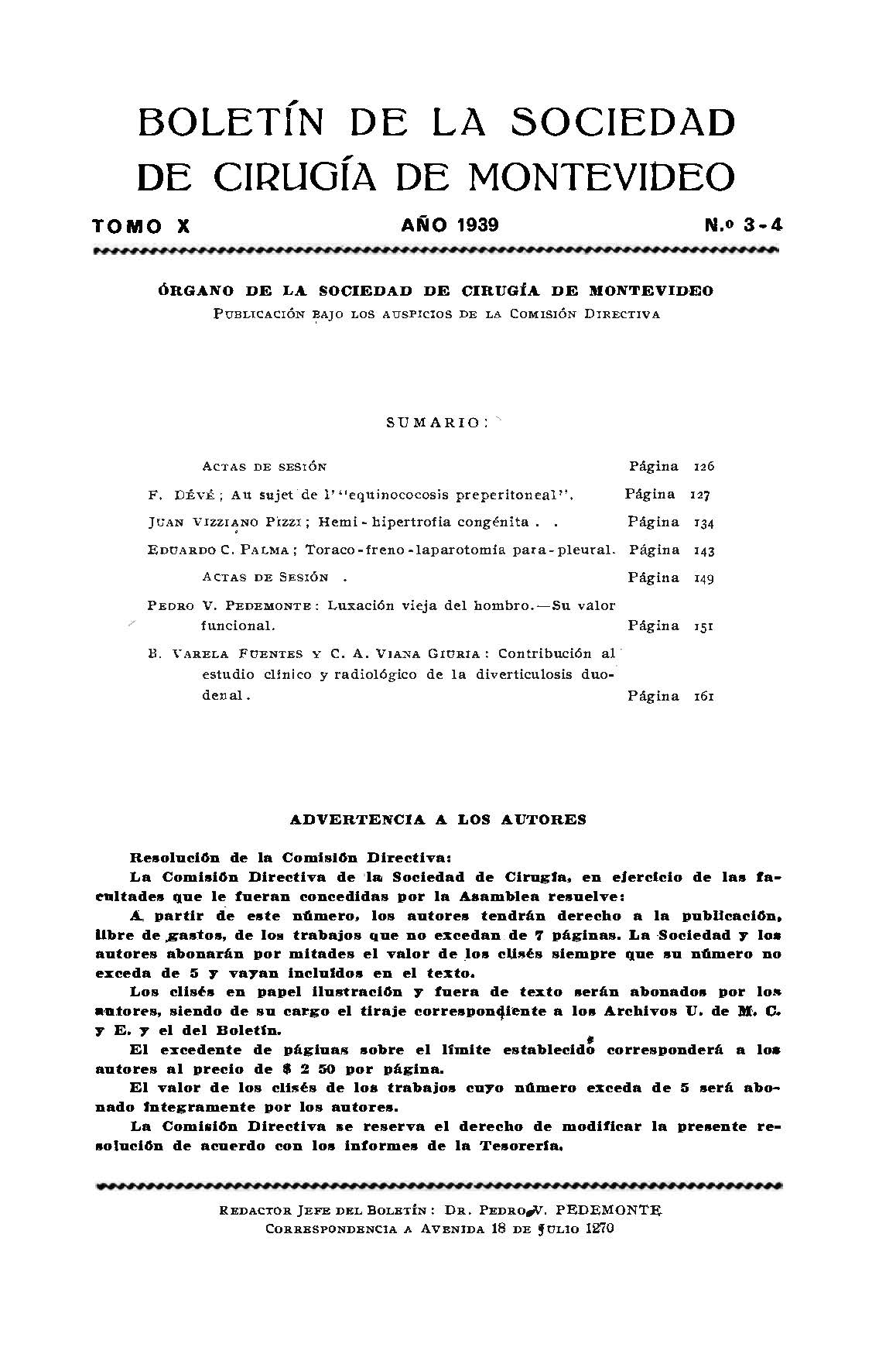 					Ver Vol. 10 Núm. 3-4 (1939): Revista Cirugía del Uruguay
				