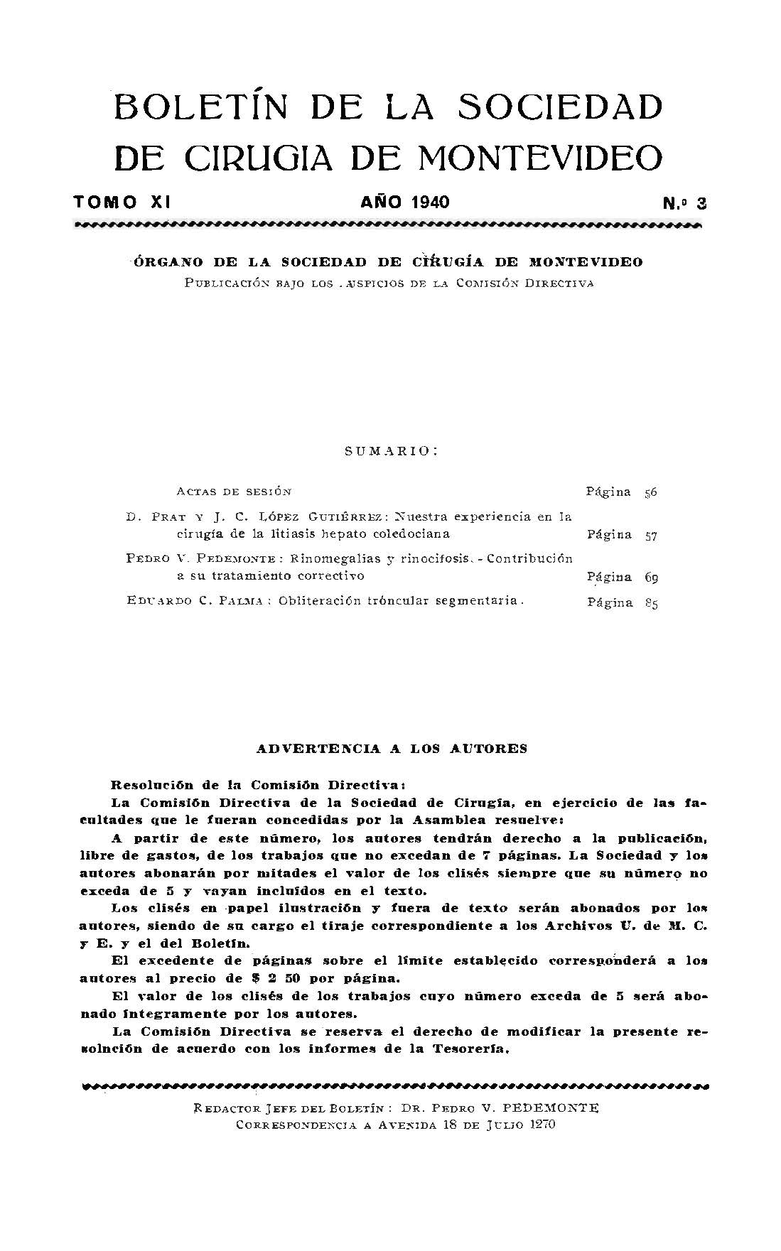 					Ver Vol. 11 Núm. 3 (1940): Revista Cirugía del Uruguay
				