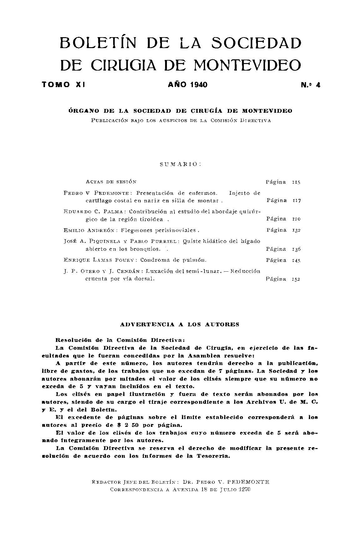 					Ver Vol. 11 Núm. 4 (1940): Revista Cirugía del Uruguay
				