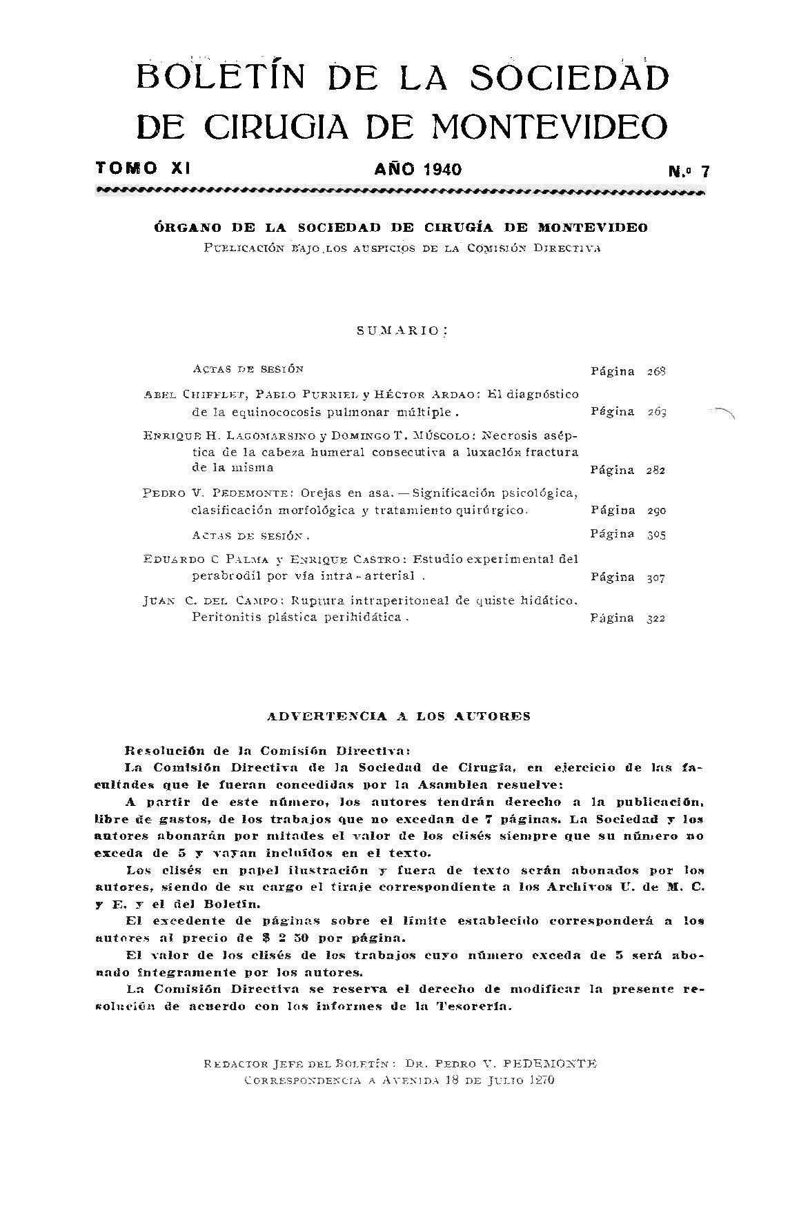 					Ver Vol. 11 Núm. 7 (1940): Boletín de la Sociedad de Cirugía de Montevideo
				