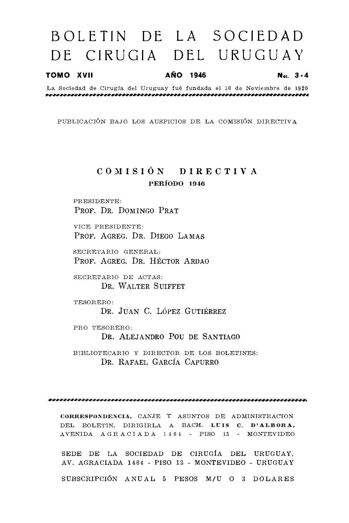 					Ver Vol. 17 Núm. 3-4 (1946): Boletín de la Sociedad de Cirugía del Uruguay
				
