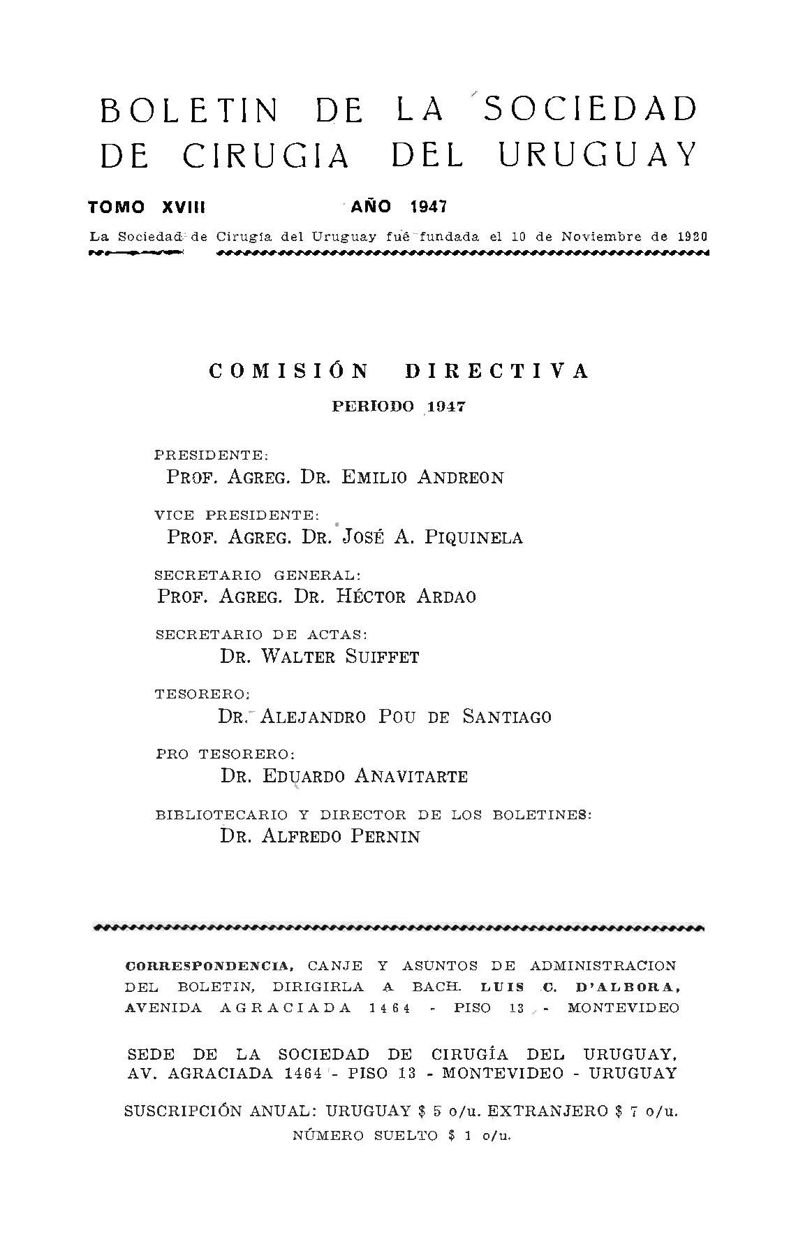 					Visualizar v. 18 n. 3 (1947): Boletín de la Sociedad de Cirugía del Uruguay
				