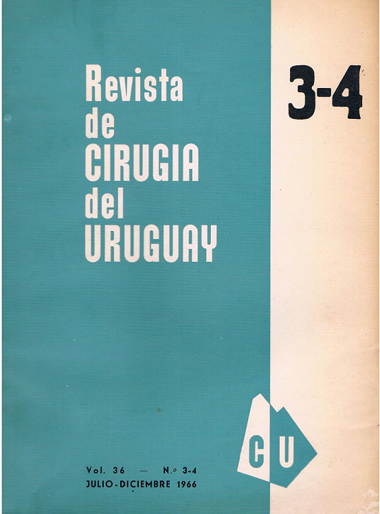 					Ver Vol. 36 Núm. 3-4 (1966): Revista Cirugía del Uruguay
				