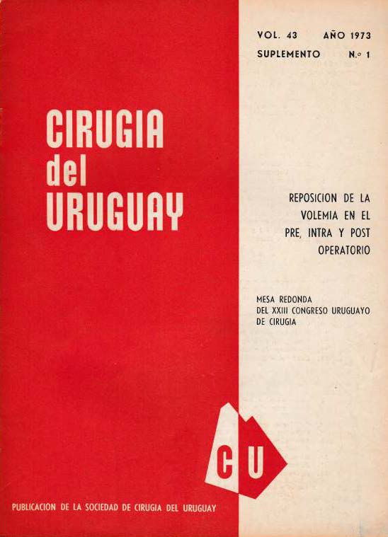 					Visualizar v. 43 n. Sup. 1 (1973): Cirugía del Uruguay
				