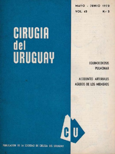 					Ver Vol. 43 Núm. 3 (1973): Cirugía del Uruguay
				