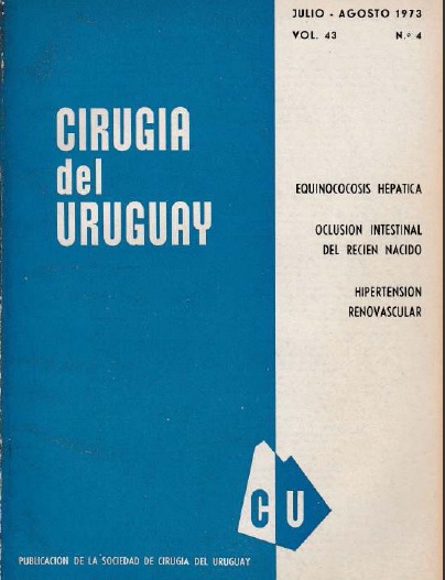 					Ver Vol. 43 Núm. 4 (1973): Cirugía del Uruguay
				
