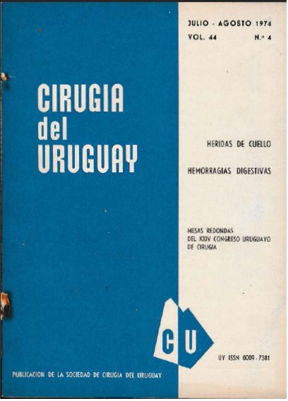 					Ver Vol. 44 Núm. 4 (1974): Cirugía del Uruguay
				