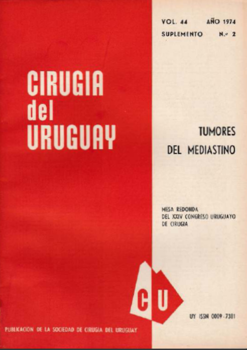 					Ver Vol. 44 Núm. Sup. 2 (1974): Cirugía del Uruguay
				