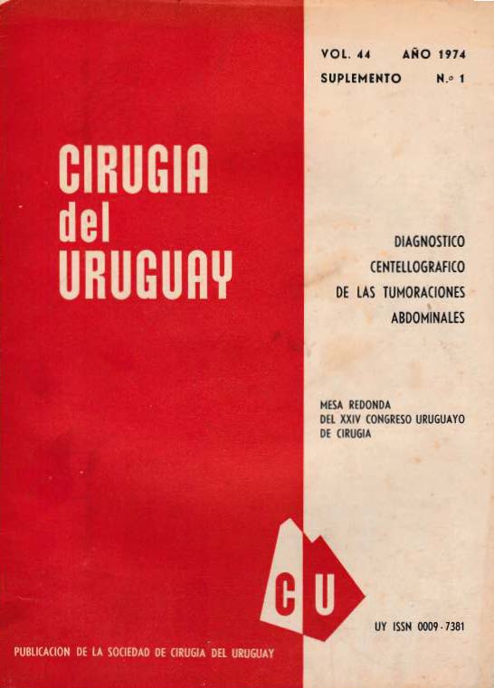 					Ver Vol. 44 Núm. Sup. 1 (1974): Cirugía del Uruguay
				