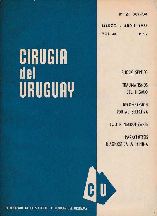 					Ver Vol. 46 Núm. 2 (1976): Cirugía del Uruguay
				