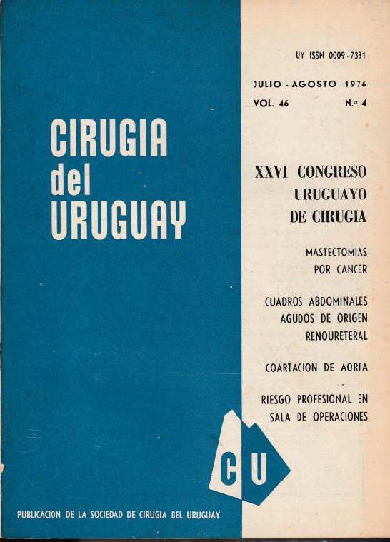 					Visualizar v. 46 n. 4 (1976): Cirugía del Uruguay
				