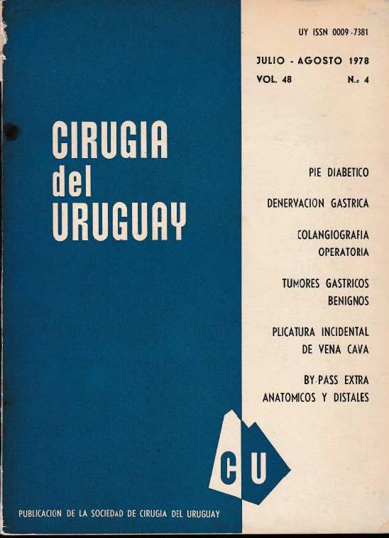 					Ver Vol. 48 Núm. 4 (1978): Cirugía del Uruguay
				