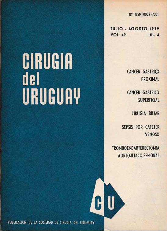 					Ver Vol. 49 Núm. 4 (1979): Cirugía del Uruguay
				