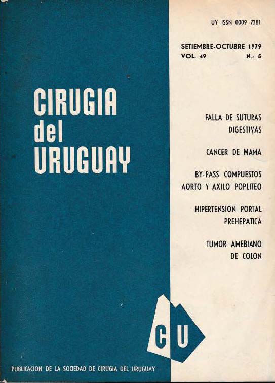 					Ver Vol. 49 Núm. 5 (1979): Cirugía del Uruguay
				