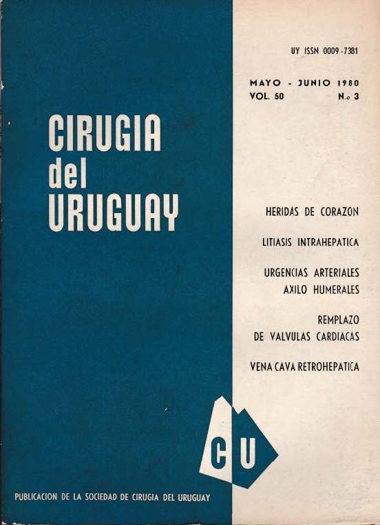					Ver Vol. 50 Núm. 3 (1980): Cirugía del Uruguay
				