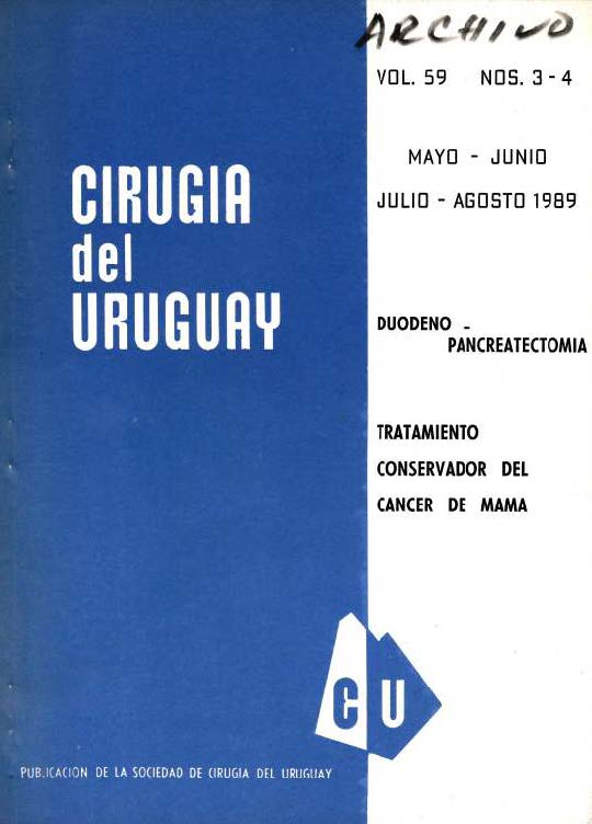					Ver Vol. 59 Núm. 3-4 (1989): Cirugía del Uruguay
				