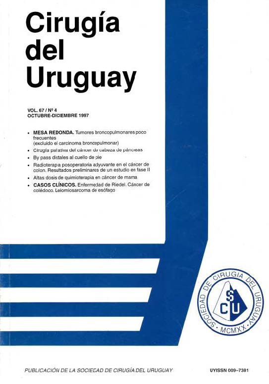 					Ver Vol. 67 Núm. 4 (1997): Cirugía del Uruguay
				