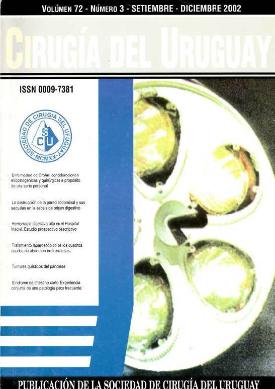 					Ver Vol. 72 Núm. 3 (2002): Cirugía del Uruguay
				