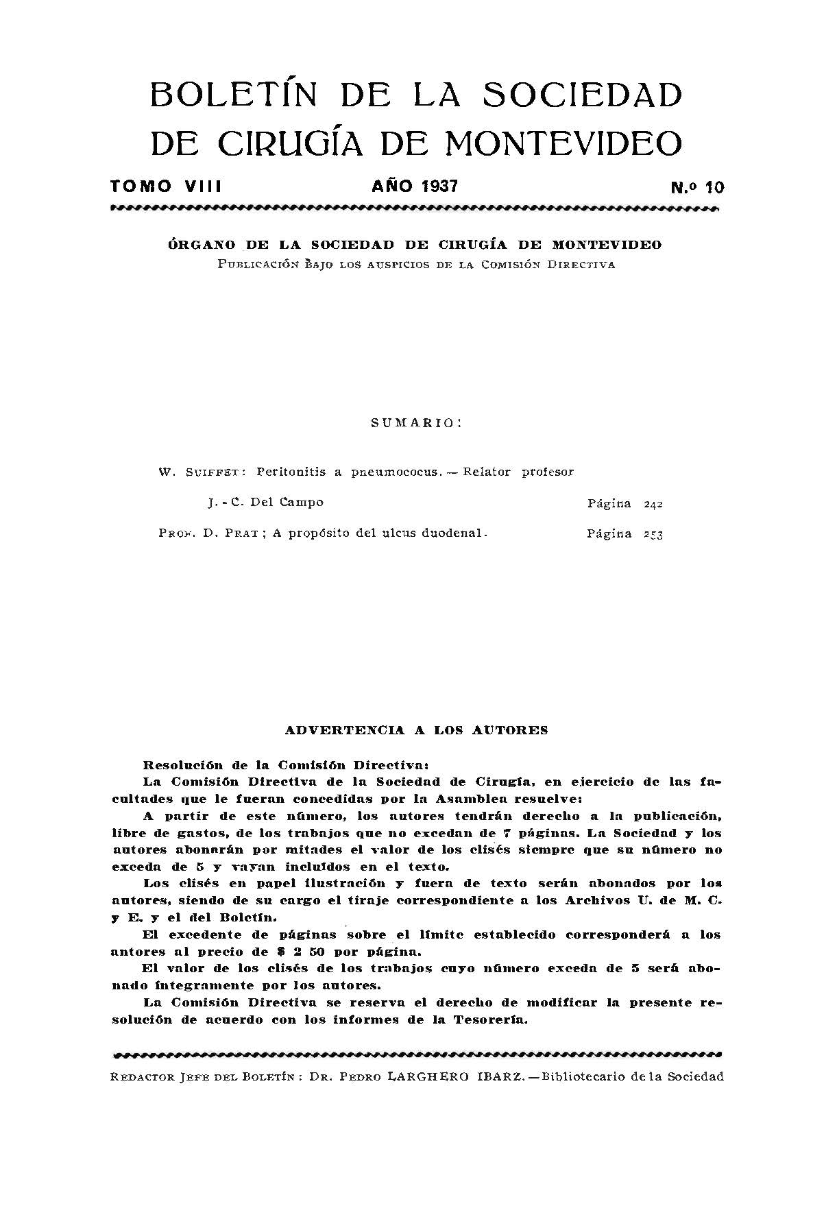 					Ver Vol. 8 Núm. 10 (1937): Revista Cirugía del Uruguay
				
