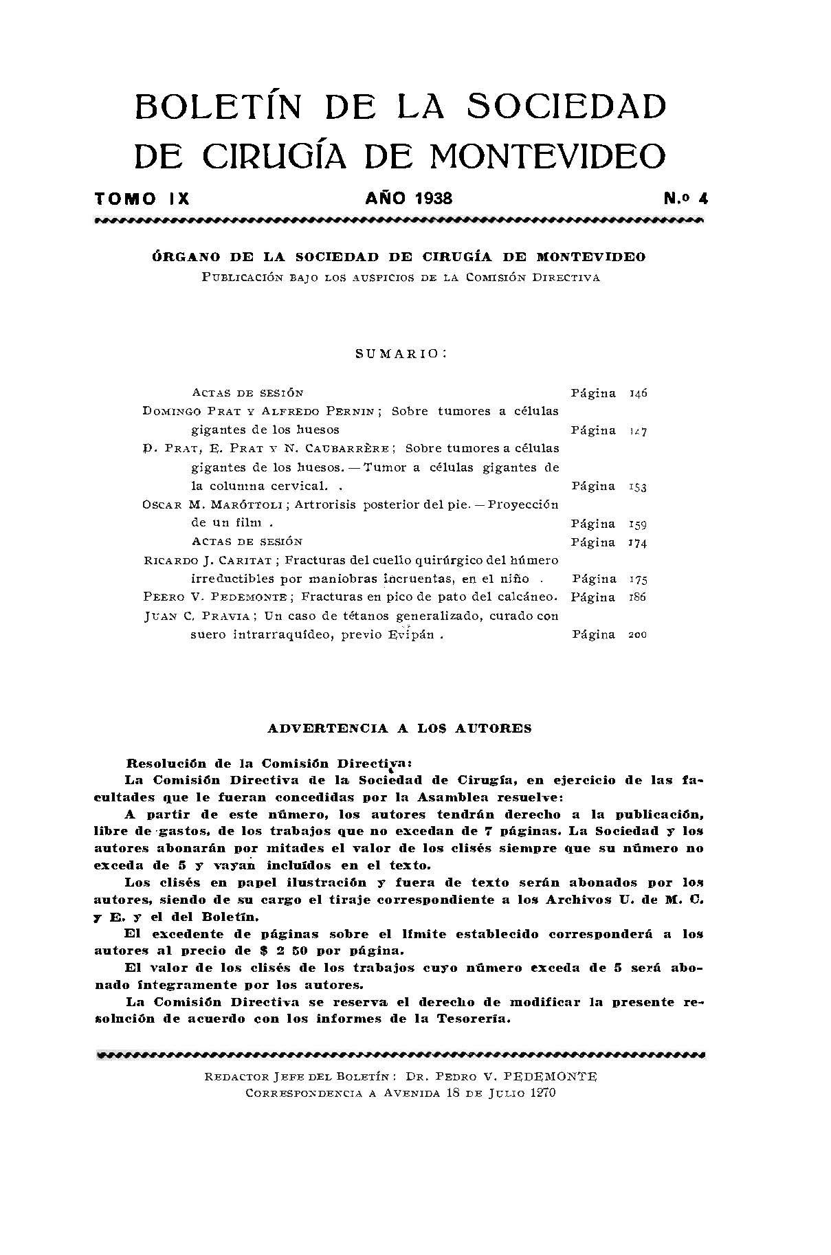 					Ver Vol. 9 Núm. 4 (1938): Revista Cirugía del Uruguay
				